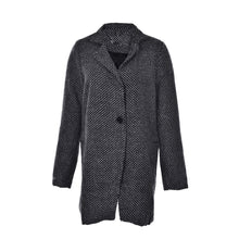 Women Long Coat Parka Jacket Casual Wool Blends Lapel Outwear Swallow Gird Patchwork Plaid Printed J4U66