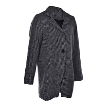 Women Long Coat Parka Jacket Casual Wool Blends Lapel Outwear Swallow Gird Patchwork Plaid Printed J4U66