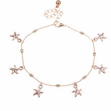 Girls Women Sea Star Ankle Barefoot Beach Bracelet Starfish Anklet Foot Chain Bracelets J4U66