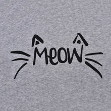 Women's Loose-Fitting Cute Cat Sweatshirt Hoodies Pullover Coats Casual Tops Tee Size M L XL J4U66