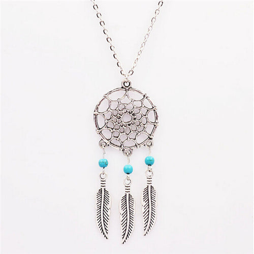 accessories jewelry Dream catcher leather pendant necklace gift for women girl  J4U66