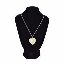 Glow In The Dark Locket Silver Hollow Glowing Stone Pendant Statement Chocker Pendants Necklace For Women J4U66