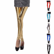Leggings Faux Leather High Waist Stretch PU Material Pants Ladies Leather Leggings For Women J4U66
