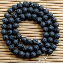 Mens Beaded Jewelry Lava Stone Beads Gallstone Volcanic Bracelet Man Party Gift Yoga Jewelry 8-14mm J4U66