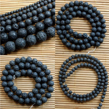 Mens Beaded Jewelry Lava Stone Beads Gallstone Volcanic Bracelet Man Party Gift Yoga Jewelry 8-14mm J4U66