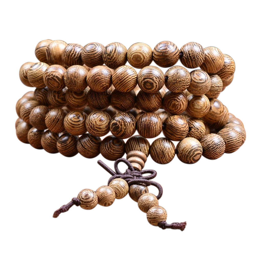 Tibetan Lama Buddhist Prayer 108 Wood Buddha Bead Bracelets Bangles For Women Chinese Style Bracelets For Men Jewelry J4U66