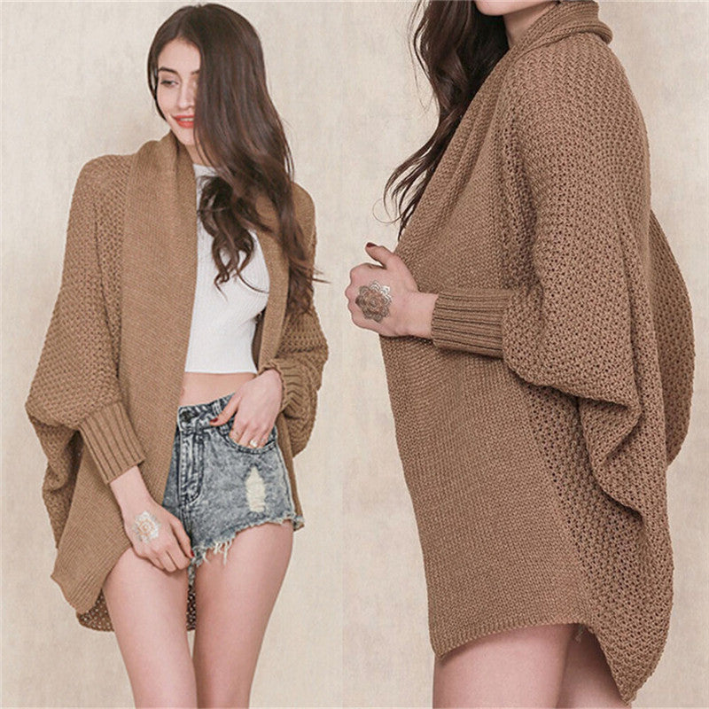 Womens /Warm Loose Sweater Long Sleeve Knitted Cardigan Outwear Jacket Coat J4U66