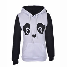 Womens Casual Long Sleeve Cute Panda Pocket Hoodie Sweatshirt Pullover Tops Shirt Coat J4U66