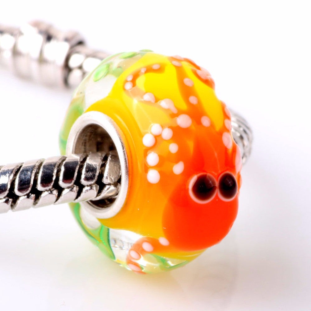 s Beautiful Colorful Glass Bead European Beads for Bracelet Pendants For Women DIY Jewelry  J4U66