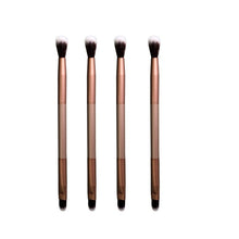 Makeup Eye Powder Foundation Eyeshadow Flawless Blending Double-Ended Eye Shadow Brush Tool J4U66