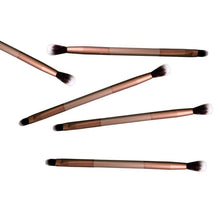 Makeup Eye Powder Foundation Eyeshadow Flawless Blending Double-Ended Eye Shadow Brush Tool J4U66