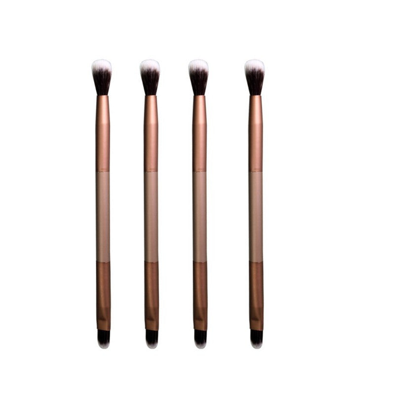 Makeup Eye Powder Foundation Eyeshadow Flawless Blending Double-Ended Eye Shadow Brush Tool J4U66