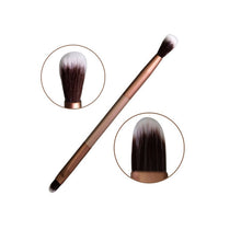 Makeup Eye Powder Foundation Eyeshadow Flawless Blending Double-Ended Eye Shadow Brush Tool J4U66