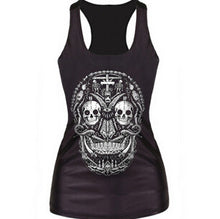 Tanks & Camis RIBS 3D Vest Tops Skull Bone Camisole Sexy Tank J4U66