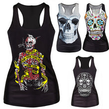 Tanks & Camis RIBS 3D Vest Tops Skull Bone Camisole Sexy Tank J4U66