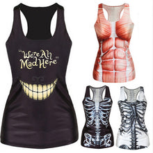 Tanks & Camis RIBS 3D Vest Tops Skull Bone Camisole Sexy Tank J4U66