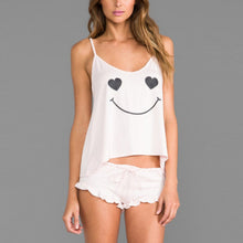 New Funny pajamas Casual Sleepwear Women's Fashion Cotton Blended Shirt + Shorts Pants J4U66