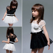 kids girls clothing sets dress princess tutu dresses flower baby lace gauze one piece J4U66
