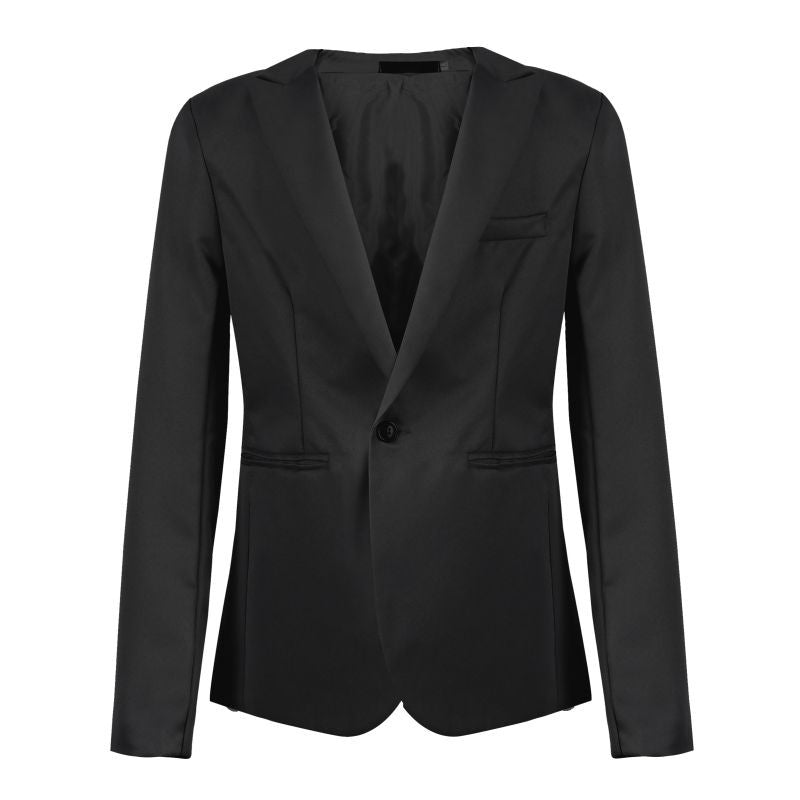 New Men Casual Slim Fit Blazer Suit Coat Wedding Party Tops Hombre Jackets Black Grey J4U66