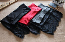 Women Skirt Lace Stretch Office Stretch Black Pencil Skirts J4U66