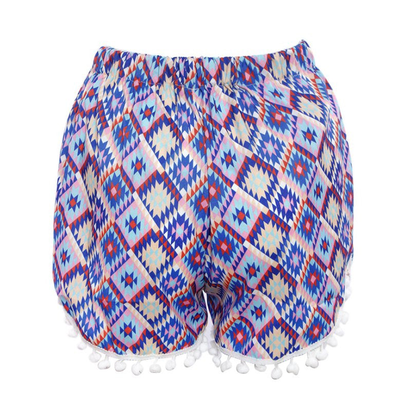 New Shorts Women Lady Sexy Printed High Waist Short Femme J4U66