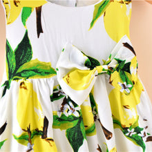 New Sleeveless Ball Gown Girl Dress Print Bow Baby Dress Girls Clothes Children Dresses 2-6 Years J4U66
