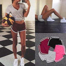 Cotton Blend shorts 4 colors contrast binding side split elastic waist Patchworf casual shorts J4U66