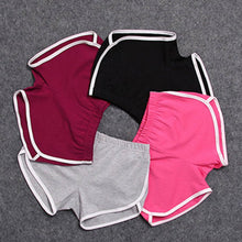 Cotton Blend shorts 4 colors contrast binding side split elastic waist Patchworf casual shorts J4U66