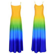 Sexy Boho Casual Chiffon Evening Party Beach Long Maxi Dress J4U66