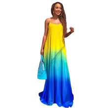 Sexy Boho Casual Chiffon Evening Party Beach Long Maxi Dress J4U66