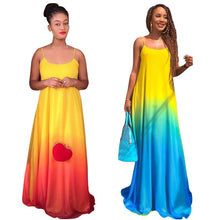 Sexy Boho Casual Chiffon Evening Party Beach Long Maxi Dress J4U66