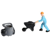 25pcs workmen model train workers figures workman painted little people model building 1 7 scale toy figures for kids J4U66