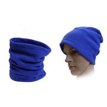 3 in 1 Multifunctional Scarf Men Women Thermal Warm Fleece Snood Scarf Neck Warmer Beanie Ski Balaclava Hat J4U66