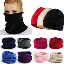 3 in 1 Multifunctional Scarf Men Women Thermal Warm Fleece Snood Scarf Neck Warmer Beanie Ski Balaclava Hat J4U66