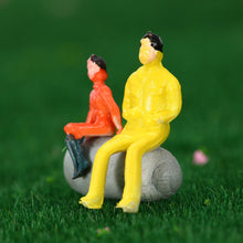 50Pcs colorful People Model Painted Model Toy Figures Train Passenger Model Seated People Building Layout 1:7 Scale for Kid J4U66