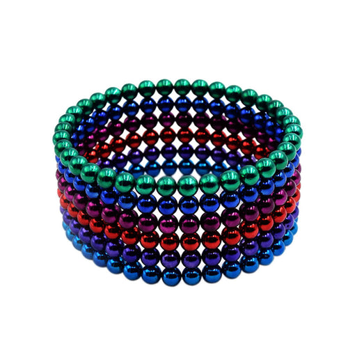 5mm magnetic beads 21 piecescolormix magnetic balls puzzle spheres educational toy for diy project J4U66