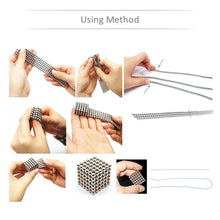 5mm magnetic beads 21 piecescolormix magnetic balls puzzle spheres educational toy for diy project J4U66