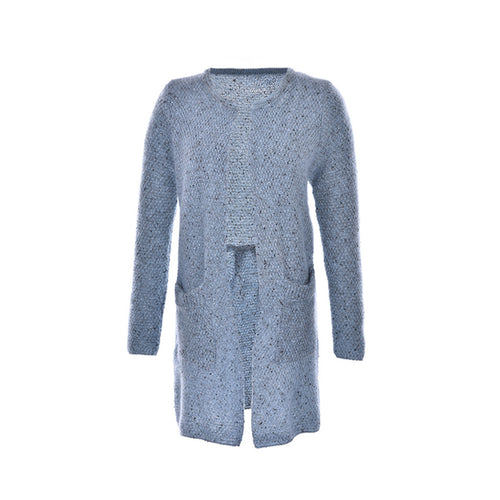 6 Colors Tricotado Cardigan /Women Casual Long Sleeve Knitted Cardigans Crochet Ladies Sweaters J4U66