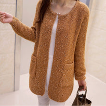 6 Colors Tricotado Cardigan /Women Casual Long Sleeve Knitted Cardigans Crochet Ladies Sweaters J4U66