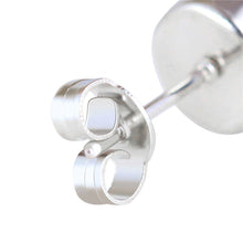 6 Pair 3-8MM Fshion Punk Cubic Ear Studs Stainless Steel Round Small White Black Stud Earrings Jewelry For Cool Women Men J4U66