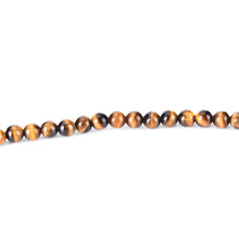 6mm Women Yellow Tiger Eyes Round Beads Natural Stone Tigerite For DIY Bracelet Gift J4U66