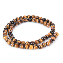 6mm Women Yellow Tiger Eyes Round Beads Natural Stone Tigerite For DIY Bracelet Gift J4U66