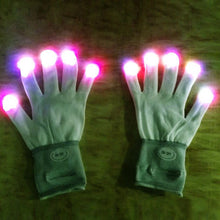 7 Mode Flashing Light Up Fingertip LED Gloveittens Rave Party Disco Gloves For J4U66
