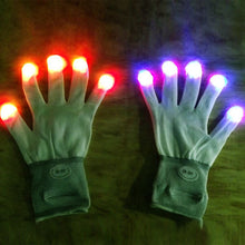 7 mode flashing light up fingertip led gloves mittens rave party disco gloves J4U66
