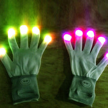 7 Mode Flashing Light Up Fingertip LED Gloveittens Rave Party Disco Gloves For J4U66