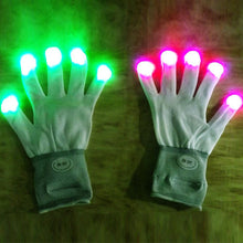 7 Mode Flashing Light Up Fingertip LED Gloveittens Rave Party Disco Gloves For J4U66
