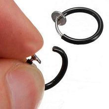 and fashionclip on boby nose lip ear piercing rings clip punk goth false clip earrings J4U66