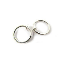 And Clip on Boby Nose Lip Ear Piercing Rings Clip Punk Goth False Clip Earrings J4U66