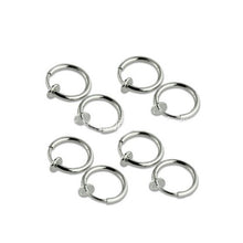 And Clip on Boby Nose Lip Ear Piercing Rings Clip Punk Goth False Clip Earrings J4U66