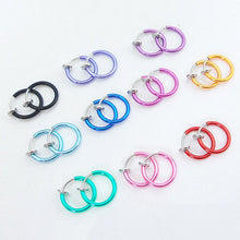 and fashionclip on boby nose lip ear piercing rings clip punk goth false clip earrings J4U66